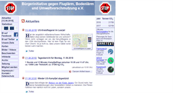 Desktop Screenshot of fluglaerm-kl.saar.de
